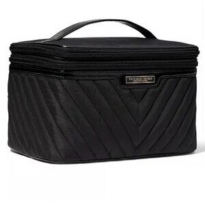 Victoria's Secret Express Train Case Black Lily w/FREE Black Lily Glam B…